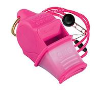 Sifflet Arbitre entraineur FOX40 Sonik CMG Safety + Lanière - Rose Fluo