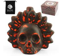 Sifflet aztèque Death Whistle - Sifflet de mort aztèque - Sifflet d'écriture silencieux à plus de 125 décibels - Cadeau pour la fête des morts - Sifflet de mort aztèque - Cris humains authentiques (B)