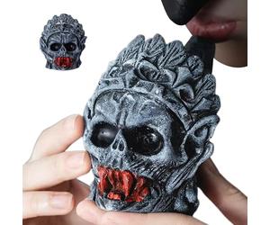 Sifflet aztèque portable pour ambiance gothique et effrayante | Sifflet aztèque de vampire criton pour Halloween, camping, activité de groupe jeu adulte acteur