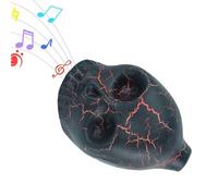 Sifflet aztèque, sifflet aztèque de la mort | Sifflet de guerre antique, sifflet criant fou d'Halloween Sifflet fort aztèque Sifflet de crâne d'horreur pour sacrifice de guerre Expositions Cult