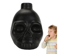 Sifflet aztèque, sifflet de la mort aztèque, produit des cris humains bruyants, à décibels élevés, son humain authentique aztèque, sifflet de guerre en forme de crâne pour Halloween et camping