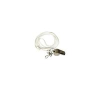 Sifflet Chrome avec Cordon Blanc - Blanc - Patrol