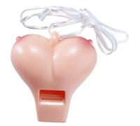 Sifflet coquin humoristique seins adulte - Coloré - Taille Unique