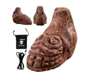 Sifflet Cri, Construction En Céramique De Poterie, 7,2 * 3,9 * 6,3 Cm, Corne De Poterie, Sifflet Puissant, Format De Poche Portable, Pour Halloween, Carnaval, Avril, Représentation Sur Scène, Soirée À