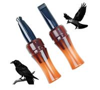 Sifflet d'appel portable pour corbeau imitant le cri réel du corbeau, outil polyvalent pour chasse, observation extérieure, protection agricole et recherche faunique