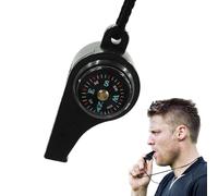 Sifflet de camping avec boussole - boussole randonnée survie avec thermomètres, outil multifonction en plein air, équipement puissant pour kayak, bateau, escalade