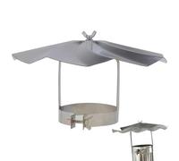 Sifflet de cuisinière, capuchon de pluie de cheminée, capuchon de toit en acier inoxydable, bouchon extérieur, protection contre la poussière de neige pour cheminée extérieure, fonte de fumée