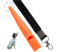 Sifflet de dressage pour chien avec cordon, un sifflet et un clic pour chien, ton uni et son de grande portée, idéal pour le rappel, longue portée, fréquence standardisée, clickers pour dressage de