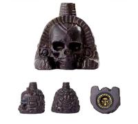 Sifflet de guerre aztèque - Réplique authentique d'un champ de bataille, cri humain puissant, accessoire d'horreur for Halloween(B)