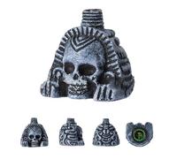 Sifflet de guerre aztèque - Réplique authentique d'un champ de bataille, cri humain puissant, accessoire d'horreur for Halloween(C)