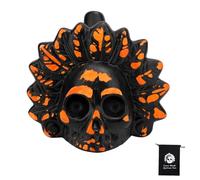 Sifflet de la Mort Aztèque Hurlant, Son Humain Authentique Cri Sifflet Aztèque Sifflet de Mort pour Halloween Jour des Morts Mexicain Célébration Cadeau