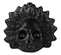 Sifflet de La Mort Aztèque, Sifflet de Mort Ancienne, Sifflet de Mort Aztèque Hurlant, Sifflet Le Plus Fort Pochette à Cordon, Aztec Death Whistle pour Halloween Giorno dei Morti (Nero&Dio del Vento)