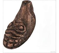 Sifflet de mort aztèque, avec un volume allant jusqu'à 125 décibels, un authentique sifflet de guerre humain aztèque (en céramique).