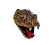 Sifflet de mort aztèque - Cri humain le plus fort 125 dB, design tête de crâne de serpent, sifflet mexicain avec pochette pour cadeau farce d'Halloween (Couleur C)