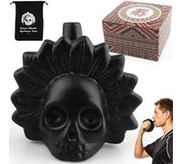 Sifflet de mort aztèque, cris humain authentique, sifflet d'écriture le plus bruyant à 125 décibels, cadeau pour la fête des morts, sifflet de guerre aztèque (A)