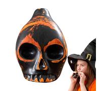 Sifflet de mort aztèque hurlant pour Halloween - Crâne bizarre et étrange - Décoration créative pour festival, vacances, Halloween, fêtes d'adultes et d'