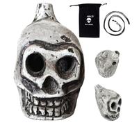 Sifflet de mort aztèque - Motif tête de mort en résine | Collection | Construction en résine, design en forme de crâne, sifflet portable pour musique, méditation, cosplay et collection