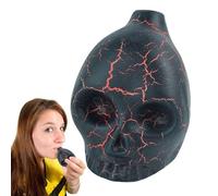 Sifflet de mort aztèque, sifflet de crâne | Sifflet farfelu - Sifflet de mort effrayant, sifflet de guerre à cris forts, crâne aztèque, accessoires de farces d'Halloween, décoration d'Halloween