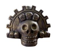 Sifflet de mort aztèque - Sifflet de guerre avec des cris forts | Sifflets de mort, 1 pièce, design tête de mort, son authentique, outils sonores rituels, sifflets crâniens antiques