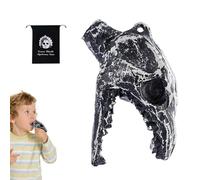 Sifflet de mort aztèque, Sifflet de mort aztèque fort, Sifflet effrayant portable, Sifflet aztèque hurlant, sifflet sonore étrange à collectionner, petit sifflet pour Halloween