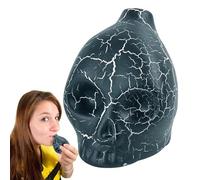Sifflet de mort - Sifflet de cri, sifflet d'horreur de cri | Sifflet cri fou d'Halloween Sifflet fort aztèque Sifflet de crâne de terreur pour sacrifice de guerre