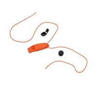 Sifflet de plongée avec signal de sécurité à double chambre pour le sauvetage sous-marin - PP étanche - 7,2 cm - Noir (orange)