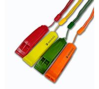 Sifflet de secours HoldAll avec dragonne (lot de 4) pour extérieur, sifflet de détresse pour kayak, bateau et signalisation