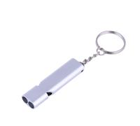 Sifflet De Sécurité À Double Tuyau, Outil De Survie À Haute Décibel, Urgence Extérieure, 120 Db, Or Argent