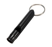 Sifflet de sifflet d'entraîneur en métal de sifflet de sports de sifflet d'arbitre de sifflet d'alliage d'aluminium avec la lanière pour le noir de formation d'entraîneur de sport rentable et durable