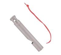 Sifflet de Survie D’urgence en Titane Léger avec Cordon pour Randonnée | Son Haute Fréquence, Usage Extérieur et Camping, Finition Argenté, Accessoire Inclus, Pratique à Emporter