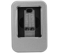 Sifflet de survie en alliage de titane, sifflet de camping d'urgence, outil de sécurité SOS puissant avec lanière, sifflet extérieur à double tube pour la randonnée,