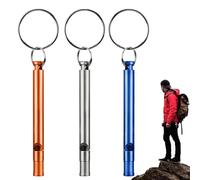 Sifflet de survie en camping, sifflet de survie en sécurité - Sifflet de sauvetage 120 dB Sifflet de sécurité pour la survie - Sifflet d'entraîneur portable 3 pièces pour le camping, l'entraînement de