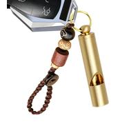 Sifflet De Survie En Laiton, Sifflet Bruyant Vintage Pour Adultes, Accessoire Portable Pour Entraînement Sportif, Randonnée, Camping, Coaching, Pendentif Porte-clés Et Voiture