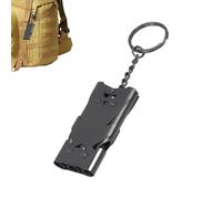 Sifflet de Survie en Plein air - Siflet à Trois Chambres en Acier Inoxydable, modèle à Volume élevé Siflet à décibels élevés | Sifflet d'urgence pour la prévention des catastrophes Lors de l