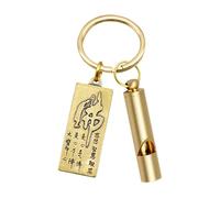 Sifflet de survie en sifflet | Sifflet de coaching vintage,Pendentif porte-clés de voiture de bon augure, outil de survie extérieur multifonctionnel pour le camping, l'escu, Bouddha, riferimento