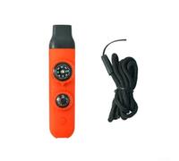 Sifflet de survie multifonction étanche avec boussole LED thermomètre acrylique noir 12,2 x 2,8 x 2,1 cm outil léger pour randonnée, camping, trekking, scouts (rouge)