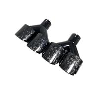 Sifflet D'éChappement 1 Paire De Silencieux D'échappement Double Embout Gauche + Droite En Fibre De Carbone Forgée Pour Voiture(ID 76mm-OD 114mm)