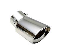 Sifflet D'éChappement Embout De Silencieux D'échappement Universel Rond En Acier Inoxydable Pour Volvo V40 V60 S40 S60 S80 XC60 XC90(Bend)