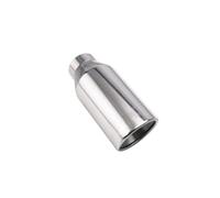 Sifflet D'éChappement Embout De Silencieux En Acier Inoxydable Entrée 67 Mm Sortie Ronde Inclinée 105 Mm Tuyau D'échappement Universel Noir(DJ2027zc-BL)