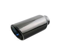 Sifflet D'éChappement Embout De Silencieux En Acier Inoxydable Entrée 67 Mm Sortie Ronde Inclinée 105 Mm Tuyau D'échappement Universel Noir(H0DJ2027zc-BL)