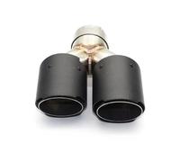 Sifflet D'éChappement Embout D'échappement Double Sortie En Acier Inoxydable Pour BMW E90 Embout D'admission 60 Mm 1 Pièce(Carbon Fiber 1pcs)
