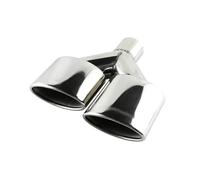 Sifflet D'éChappement Embout D'échappement Voiture En Acier Inoxydable Interface 57 Mm Double Sortie Silencieux Pour W204 W211(La gauche)