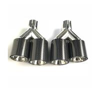 Sifflet D'éChappement Embouts D'échappement Doubles Universels En Fibre De Carbone Pour BMW Série 1 1 Paire Gauche Et Droite(ID 51mm-OD 105mm)