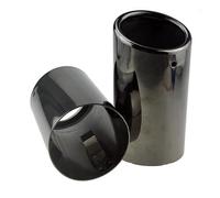 Sifflet D'éChappement Embouts D'échappement En Acier Inoxydable 1 Paire Noir Titane Pour BMW E90 E92 E93 325i 328i Série 3 2006-2010