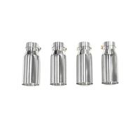 Sifflet D'éChappement Embouts D'échappement En Fibre De Carbone Noir Brillant Pour M3 E9x E90 E92 E93 Lot De 4(Argent)