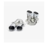 Sifflet D'éChappement Embouts D'échappement Quadruples Pour Mercedes Pour AMG C43 W205 S205 C205 A205 Facelift 2019+(Argent)