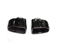 Sifflet D'éChappement Pour BMW G01 X3 G02 X4 2018 À 2021 Mise À Niveau Du Tuyau D'échappement Pour M40i Embout Silencieux Tuyau Carré 1 Paire(Noir)