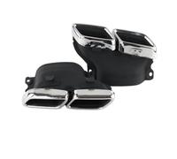 Sifflet D'éChappement Pour Mercedes Classe C W205 C63 Classe S W222 S63 GLE63 GLS63 Mise À Niveau Du Tuyau Pour Silencieux En Carbone Pour AMG(Argent)