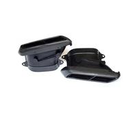 Sifflet D'éChappement Pour Mercedes Classe C W205 Pour AMG C63S 14-18 Tuyau D'échappement Rectangulaire Embout Silencieux En Fibre Carbone Amélioré 1 Paire(Noir)