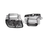 Sifflet D'éChappement Pour Mercedes Pour Benz A45 CLA45 GLA45 Pour AMG Embouts D'échappement En Fibre Carbone À Bouche Carrée W117 Embouts(Armée verte)
